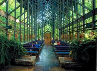 Thorncrown Chapel (Front Looking Back) Eureka Springs AR