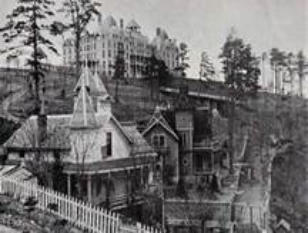 Crescent Hotel In Background Eureka Springs AR